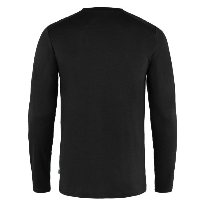 Fjallraven Abisko Wool L/S Tee Black - Image 2