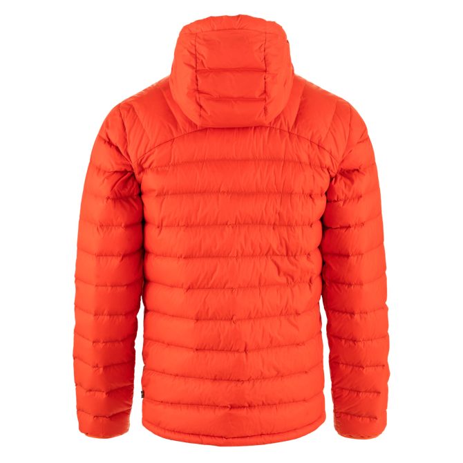 Fjallraven Expedition Pack Down Hoodie Flame Orange / UN Blue - Image 2