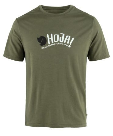 Fjallraven Hoja Wool T-shirt Laurel Green