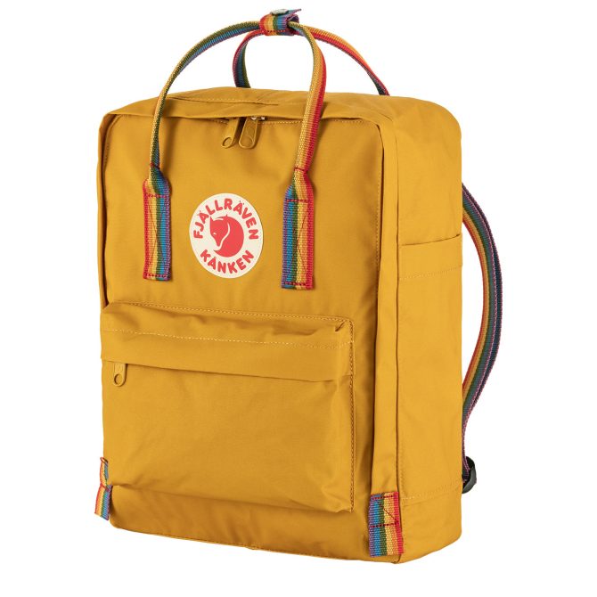 Fjallraven Kanken Rainbow Classic Backpack Ochre / Rainbow - Image 2