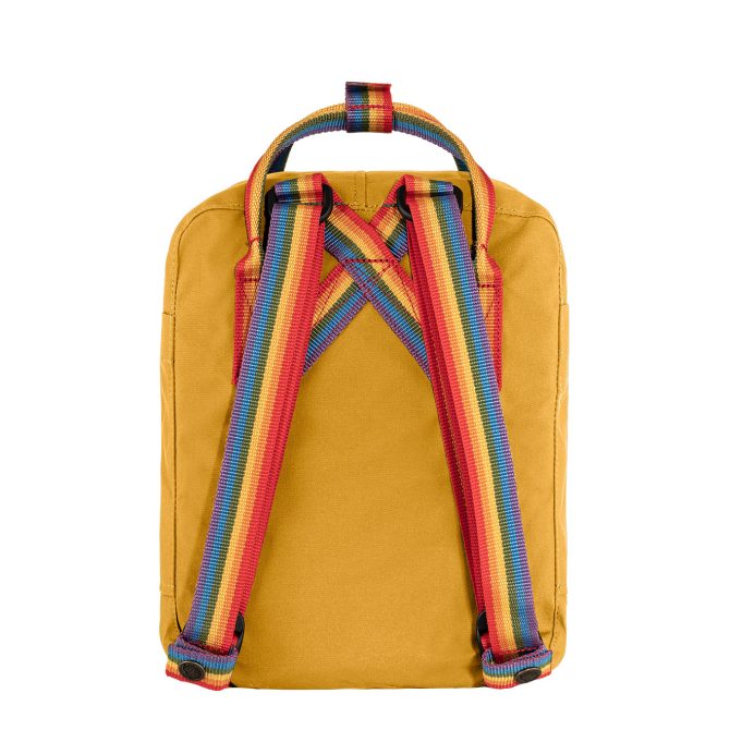 Fjallraven Kanken Rainbow Mini Ochre / Rainbow - Image 3