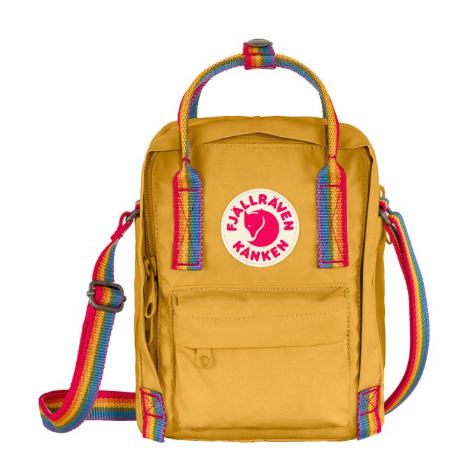 Fjallraven Kanken Rainbow Sling Ochre / Rainbow - Image 2