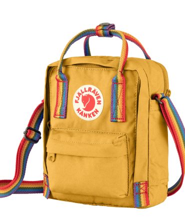 Fjallraven Kanken Rainbow Sling Ochre / Rainbow