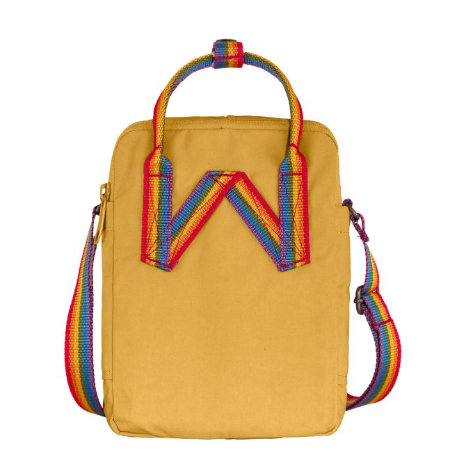 Fjallraven Kanken Rainbow Sling Ochre / Rainbow - Image 3