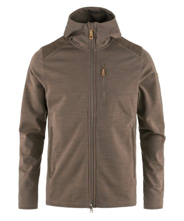 Fjallraven Keb Fleece Hoodie Suede Brown