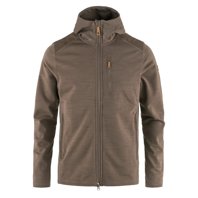 Fjallraven Keb Fleece Hoodie Suede Brown