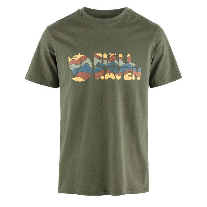 Fjallraven Multicolor Logo T-shirt Laurel Green