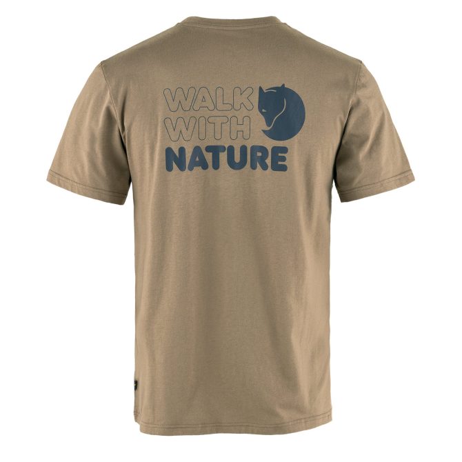 Fjallraven Walk With Nature T-Shirt Suede Brown - Image 2