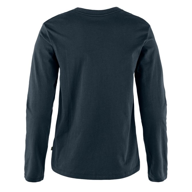 Fjallraven Womens 1960 Logo T-shirt LS Dark Navy - Image 2