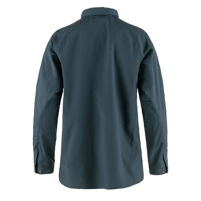 Fjallraven Womens Abisko Hike Shirt Navy - Image 2
