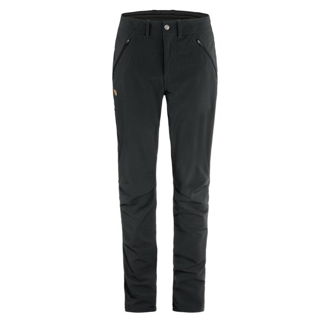 Fjallraven Womens Abisko Stretch Trousers Short Leg Black