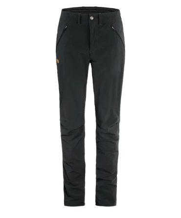 Fjallraven Womens Abisko Stretch Trousers Reg Leg Black