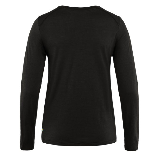 Fjallraven Womens Abisko Wool LS Black - Image 2