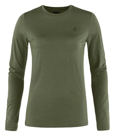 Fjallraven Womens Abisko Wool LS Laurel Green