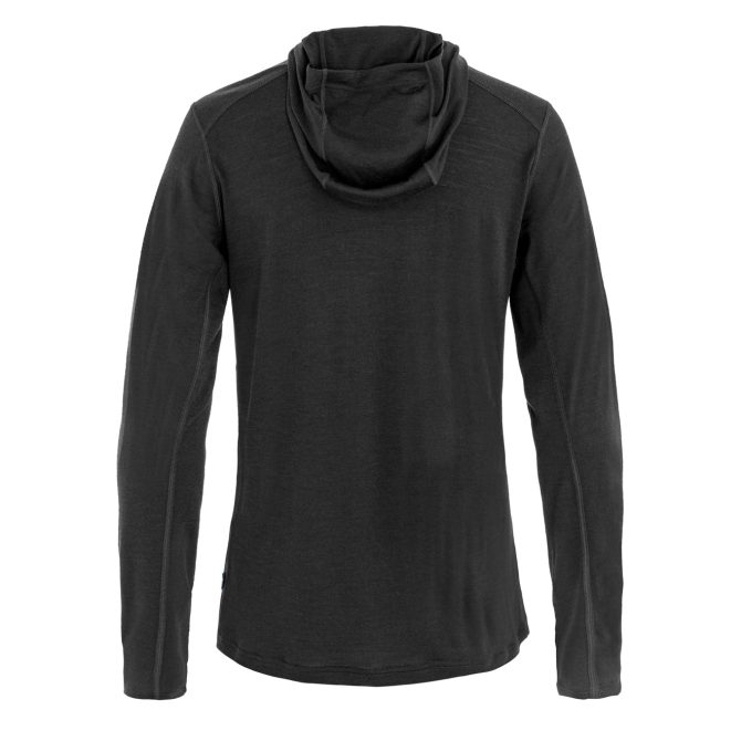 Fjallraven Abisko Wool Sun-hoodie Black - Image 2