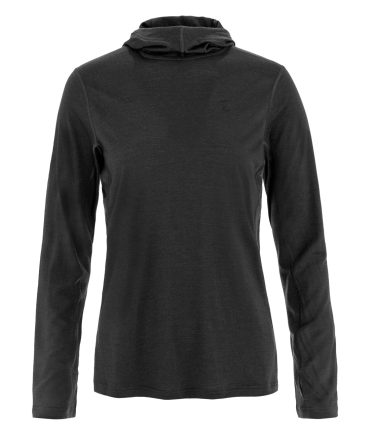 Fjallraven Abisko Wool Sun-hoodie Black