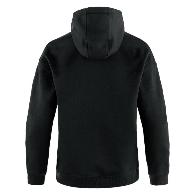 Fjallraven Womens Classic Hoodie Black - Image 2