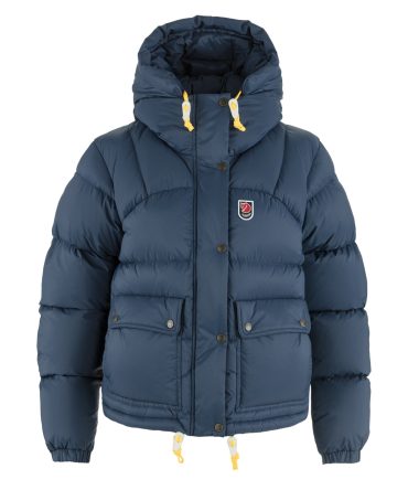Fjallraven Womens Expedition Down Cropped Jacket Navy