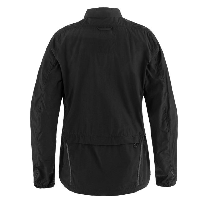 Fjallraven Womens Hoja Rider’s Wind Jacket Black - Image 2