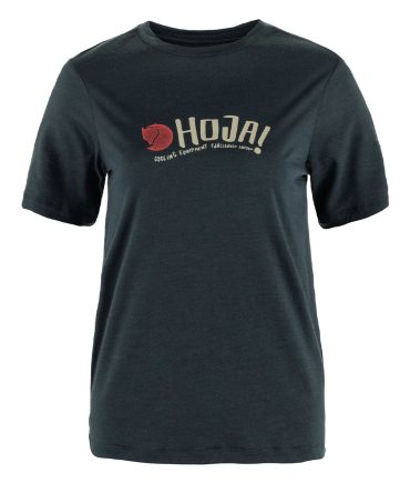 Fjallraven Womens Hoja Wool T-shirt Dark Navy