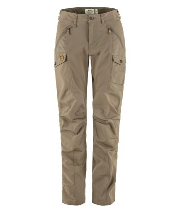 Fjallraven Womens Nikka Curved Trousers Suede Brown