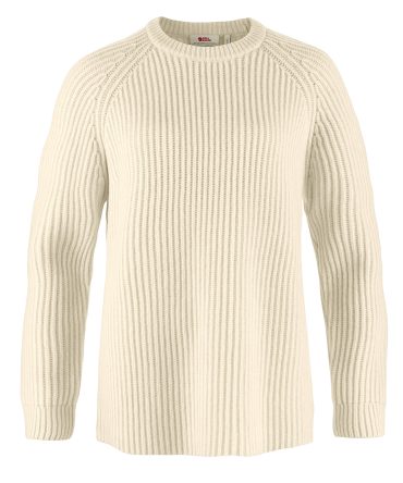 Fjallraven Womens Ovik Rib Sweater Chalk White