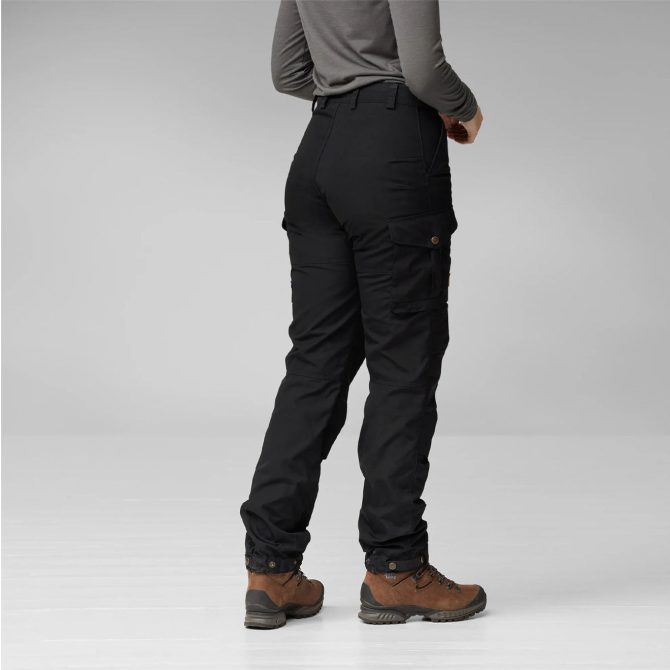 Fjallraven Womens Vidda Pro Trousers Short Dark Grey / Black - Image 5