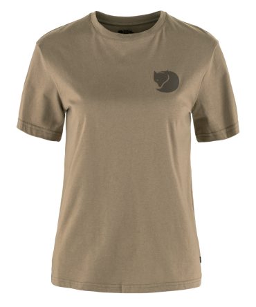 Fjallraven Womens Walk With Nature T-Shirt Suede Brown
