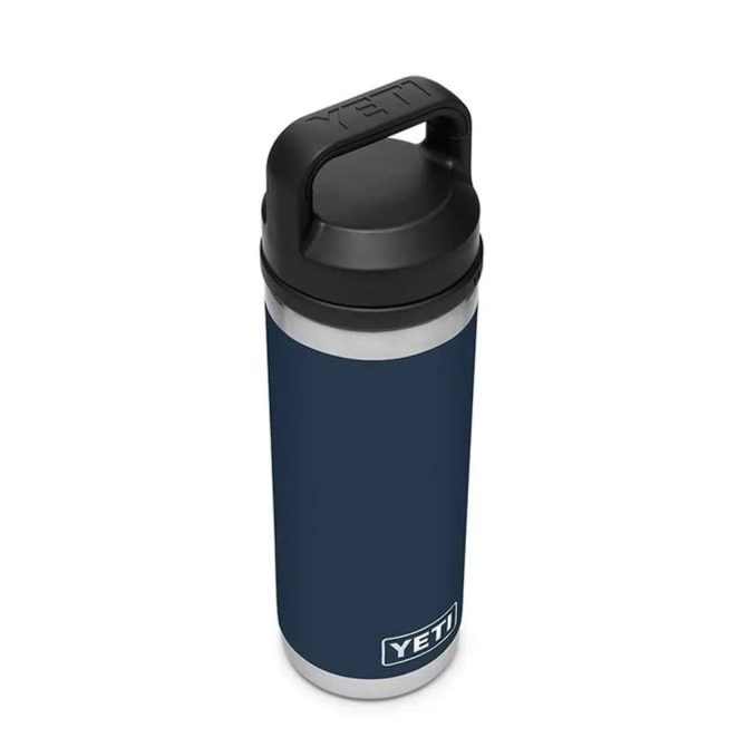 YETI Rambler 18oz Bottle Chug Navy - Image 2