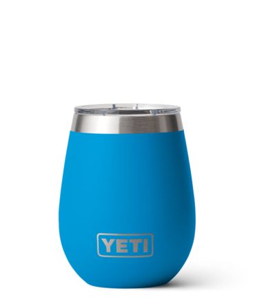 YETI Rambler 10oz Wine Tumbler Big Wave Blue