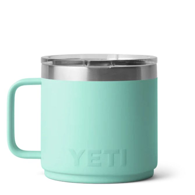 YETI Rambler 14oz Stackable Mug MS 2.0 Seafoam - Image 2