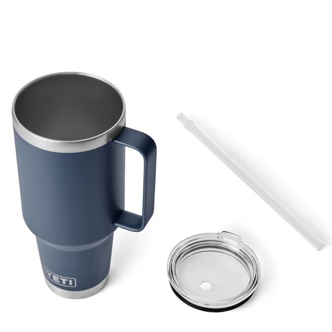 YETI Rambler 42oz Straw Mug Navy - Image 3