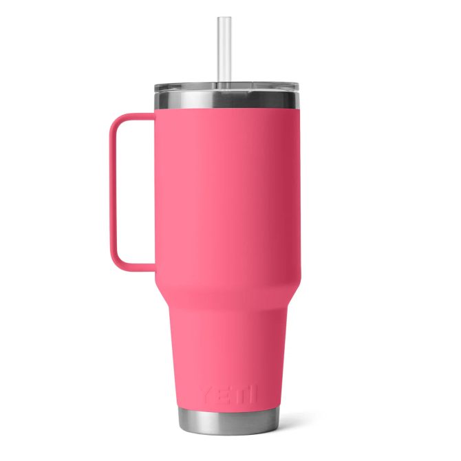 YETI Rambler 42oz Straw Mug Tropical Pink - Image 2