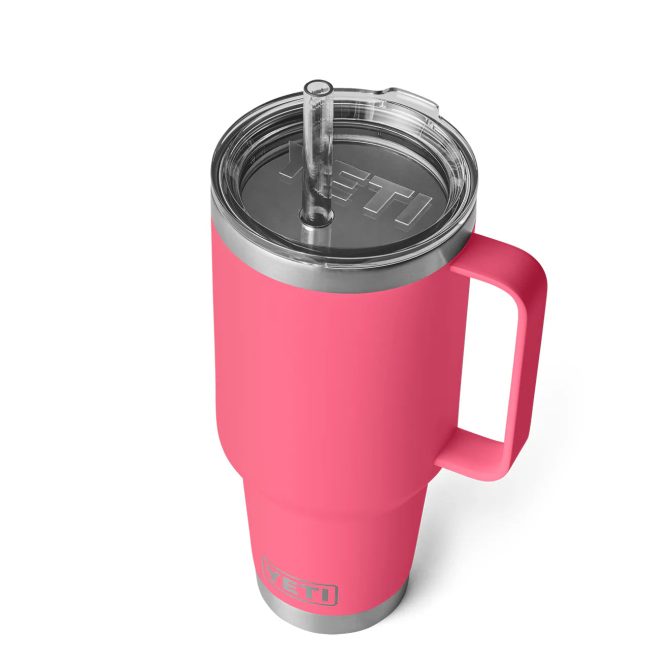 YETI Rambler 42oz Straw Mug Tropical Pink - Image 4