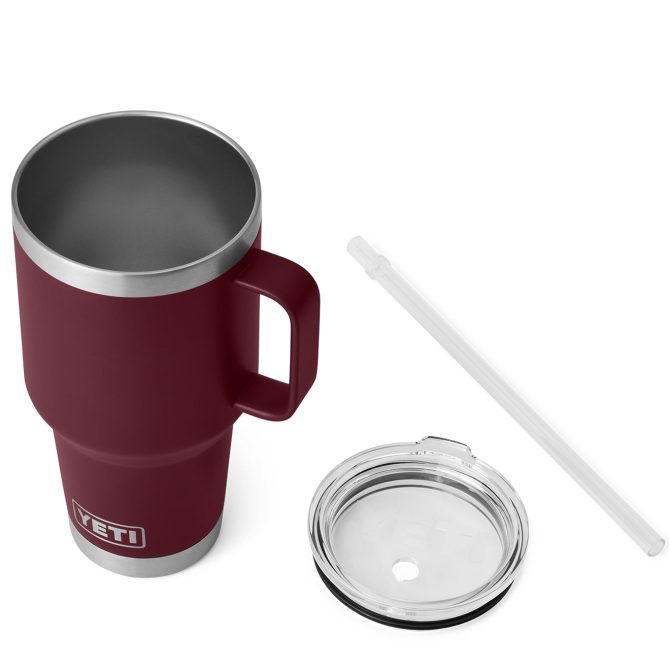 YETI Rambler 35oz Straw Mug Wild Vine Red - Image 3