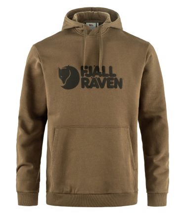 Fjallraven Logo Hoodie Wood Brown
