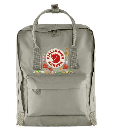 Fjallraven Kanken Classic Embroidered Backpack Fog / Mushrooms