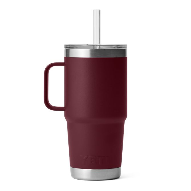 YETI Rambler 25oz Straw Mug Wild Vine Red - Image 2